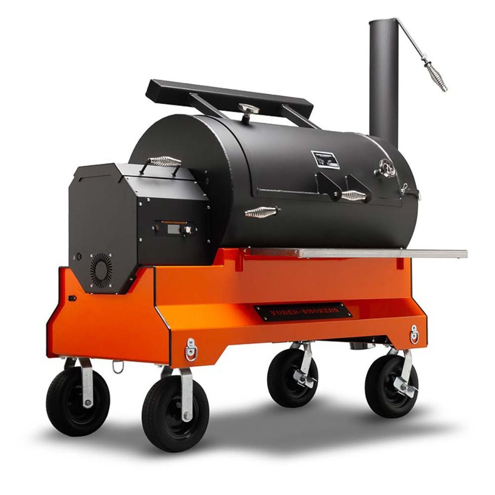 Yoder Smokers YS1500s Pellet Grill with ACS - Orange 220 volt - Bob Adams Omec Online Smart Shop